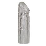 XXL Zvětšující silikonový návlek na penis - čirý